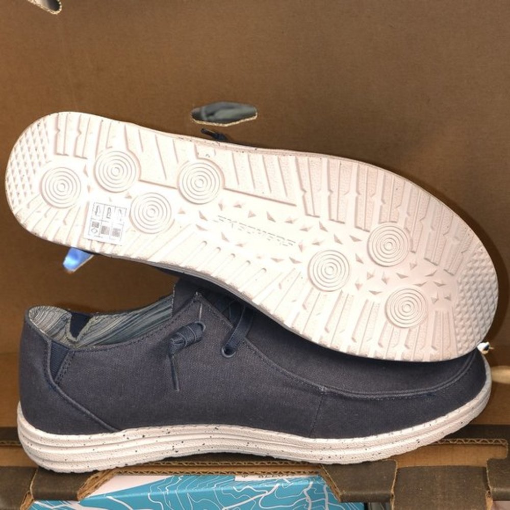 Blue Skechers Melson-Chad Slip-On Sneakers
